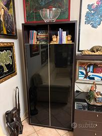 Vetrina con ante in vetro fumè