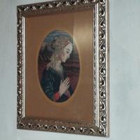quadro  con Madonna ricamata