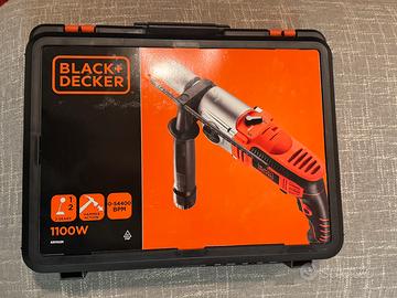 Trapano Black+Decker 1100W a percussione due veloc