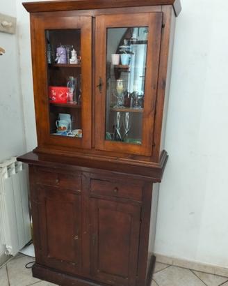 Credenza legno noce arte povera