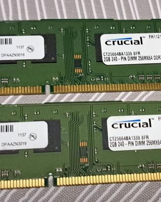 Crucial 2GB DDR3 PC3-10600 2GB DDR3 1333MHz