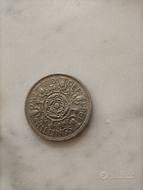 Moneta con regina Elizabeth II