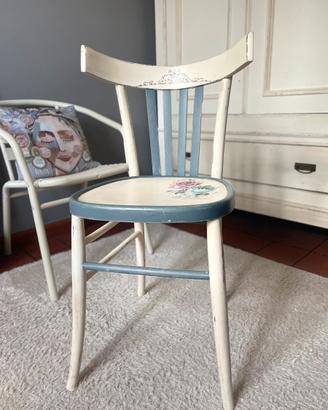Sedia in legno Shabby Chic