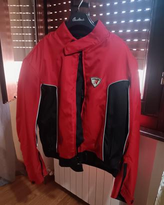 Giubbotto Moto Rosso e' Nero 