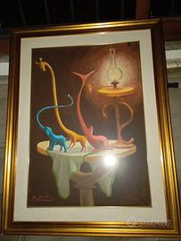 Quadro " Natura Morta con giraffa"