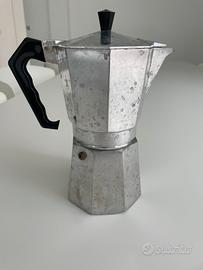 Caffettiera moka in alluminio da 6
