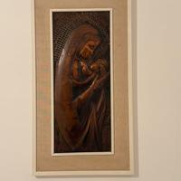 Quadro Rame Madonna con Bambino Bassorilievo