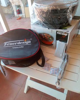 Griglia barbecue bbq grill Feuerdesign Vesuvio