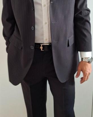 Completo Abito Sartoriale Uomo Gessato GF Tg 50
