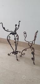 Portavasi in ferro battuto