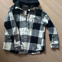 camicia di flanella con cappuccio Zara