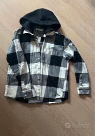 camicia di flanella con cappuccio Zara