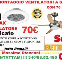 Montaggio ventilatore Roma