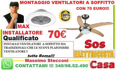 Montaggio ventilatore Roma