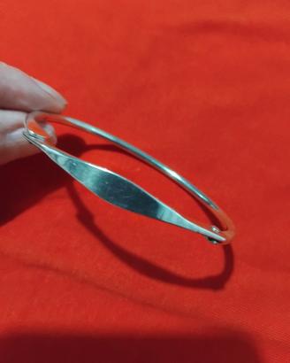bracciale argento 800 rigido vintage 