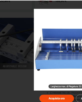 Taglierina per Carta Professionale VEVOR A3 – 44 c