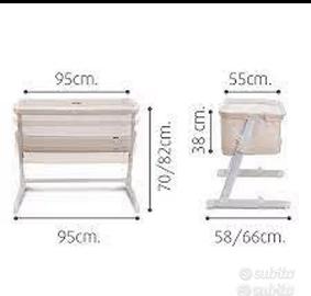 Culla Co-sleeping Joycare Next2Me con Porta Oggett