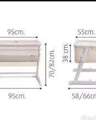 Culla Co-sleeping Joycare Next2Me con Porta Oggett