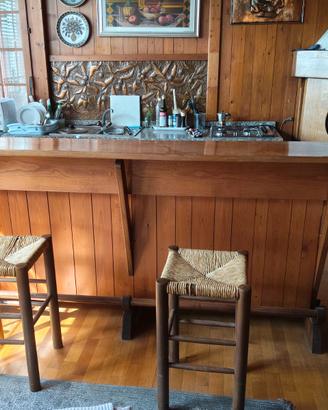 Piano bar in legno per taverna / open space