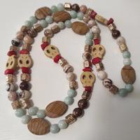 Collana artigianale con teschio 