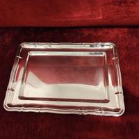 Vassoio in lega di Argento Vintage Stile Inglese