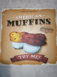 Quadro canvas vintage food