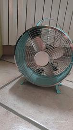 Ventilatore metallo vintage azzurro - Come Nuovo