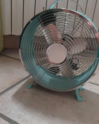 Ventilatore metallo vintage azzurro - Come Nuovo