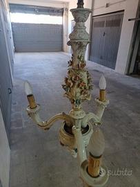 lampadari e specchio con applique 