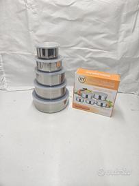 set 5 pezzi contenitori  salva freschezza  