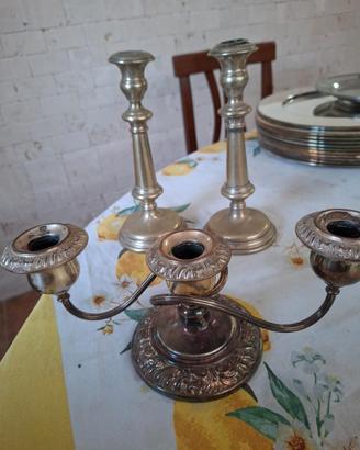 candelabri e serie di sottopiatti