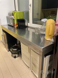 Tavolo/banco acciaio