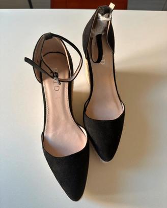 Espadrillas scamosciate nere Donna