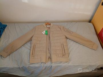 giubbotto Guess uomo beige 