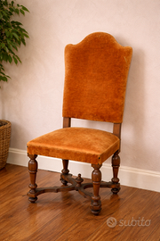 Coppia sedie stile Umbertino in legno massello