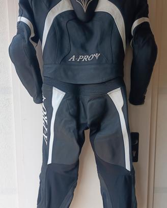 Tuta pelle moto A-pro taglia 48
