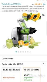 Estrattore frutta e verdura Spremiagrumi elettrico