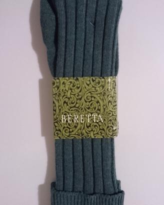 Beretta calza uomo verde lana caccia