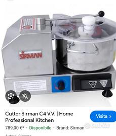    robot cutter sirman  mix frullatore acciaio