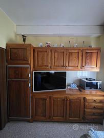 Mobile cucina con frigo + pensili