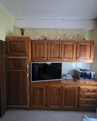 Mobile cucina con frigo + pensili