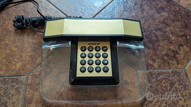 Telefono fisso vintage UHER anni '80 – plexiglass