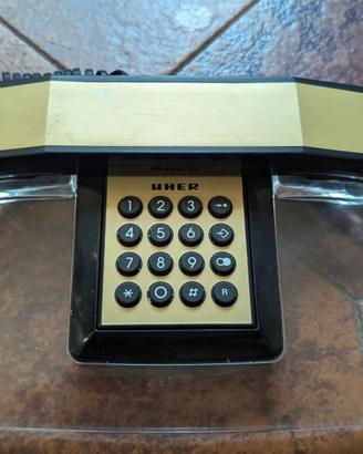 Telefono fisso vintage UHER anni '80 – plexiglass
