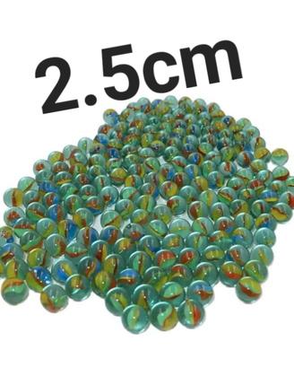 60 biglioni Biglie di vetro 2.5cm anni 70 80 90 