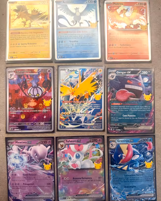 Carte Lotto Pokemon 30 anniversario