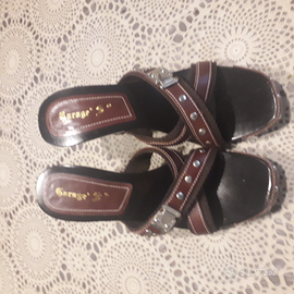 Zoccoli nuovi nr 38 marroni e neri