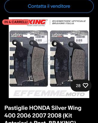 pastiglie Honda silver Wing 400