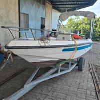 barca con motore 60cv pilotina e tendalino 