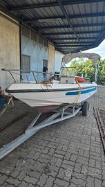 barca con motore 60cv pilotina e tendalino 