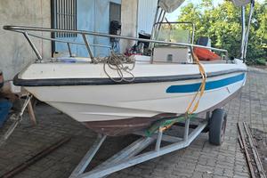 barca con motore 60cv pilotina e tendalino 